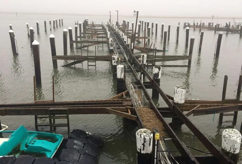 Hurricane Sandy destroyed two of three docks at the Blue Water Marina in Margate. Two years and more than $1 million later, owner Salvatore Calabrese has weathered the storm after the storm.
